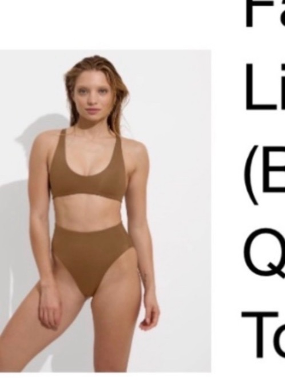 Left On Friday Tan Lines Scoop-Neck Jumpsuit